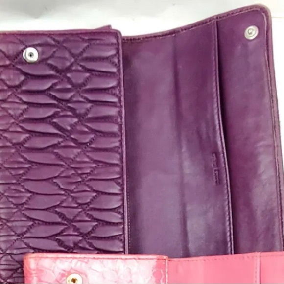 Authentic Miu Miu matelasse leather wallet